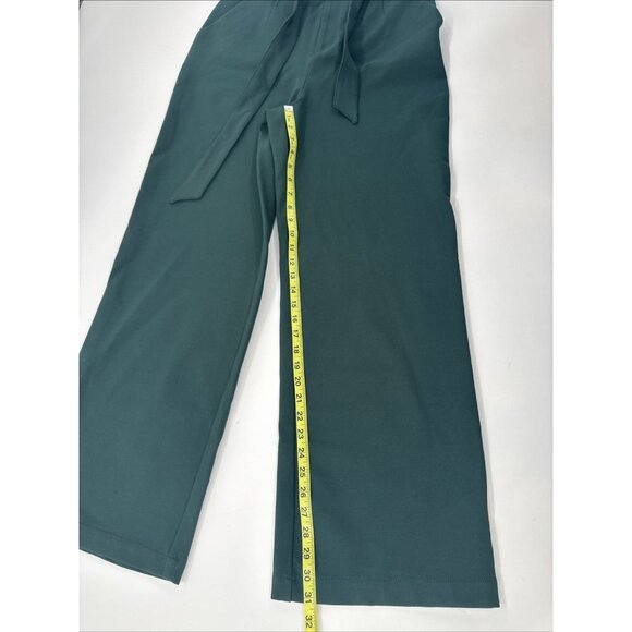Maeve Anthropologie Dress Pants Trousers Womens 12T Green Belted Wide Leg Ponte - Picture 11 of 12